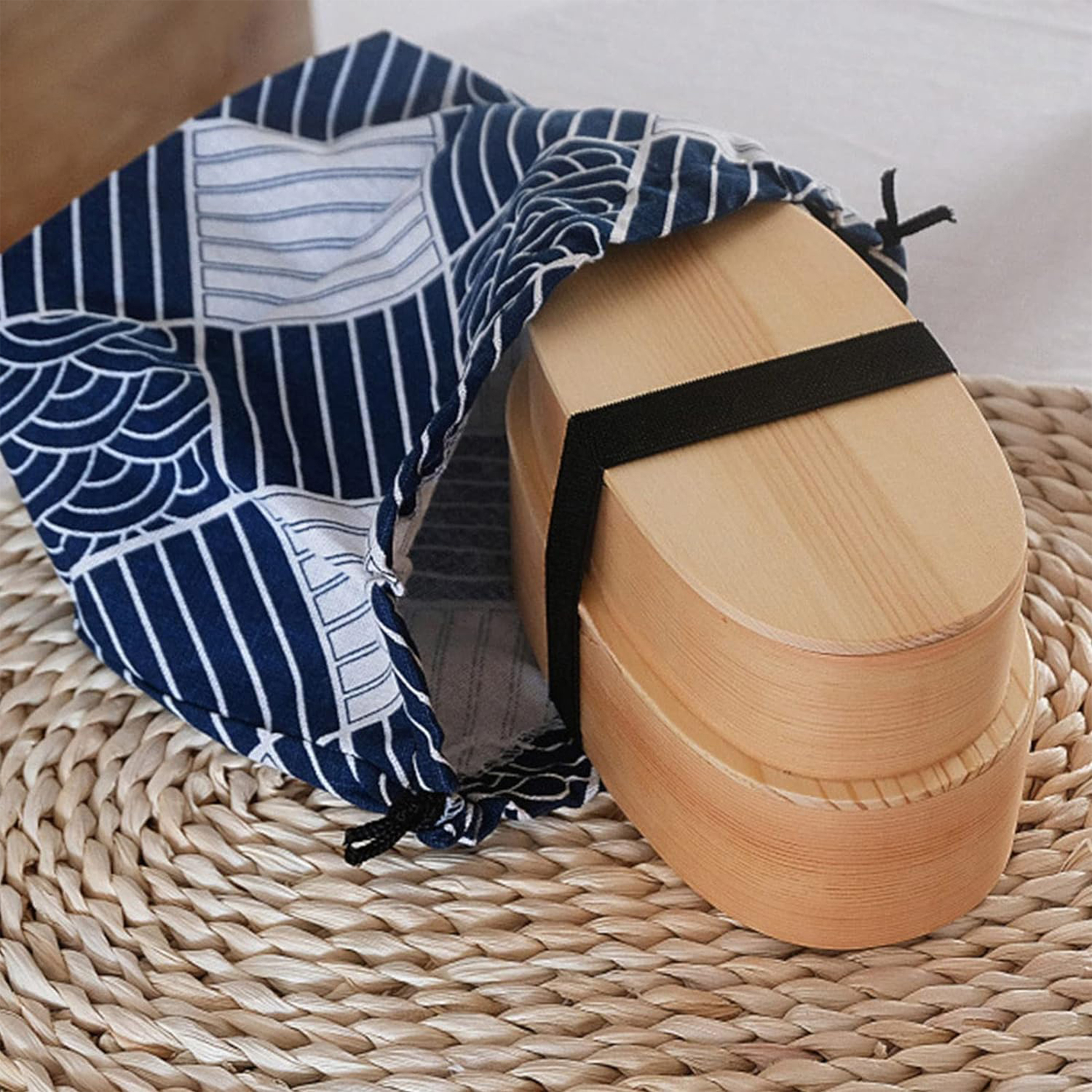 Double Wooden Lunchbox Bento B - Baby Food Bowl ulasan dan harga