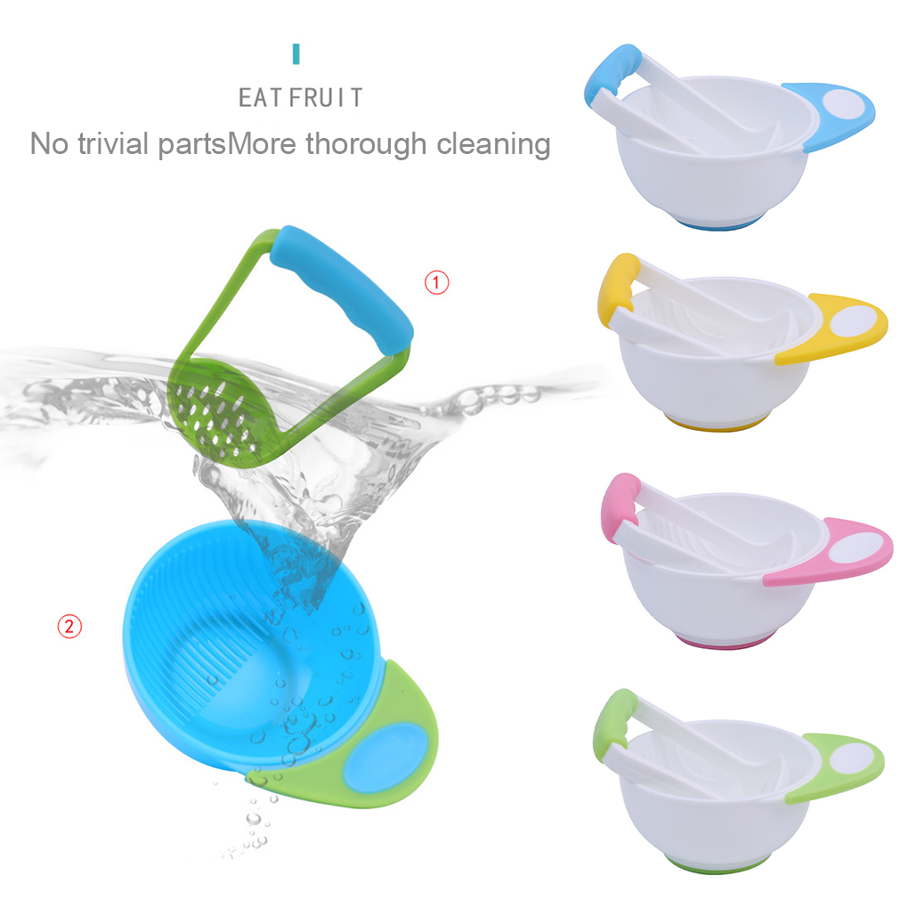 Baby Grinding Bowl Manual Kids - Baby Food Masher ulasan dan harga